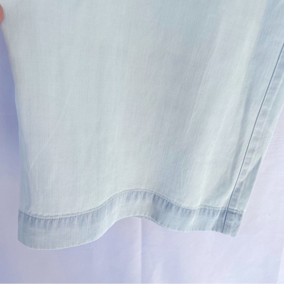 Cloth and Stone Smocked Wide Leg Pants Evereve Large NWT chambray pants - Picture 12 of 13